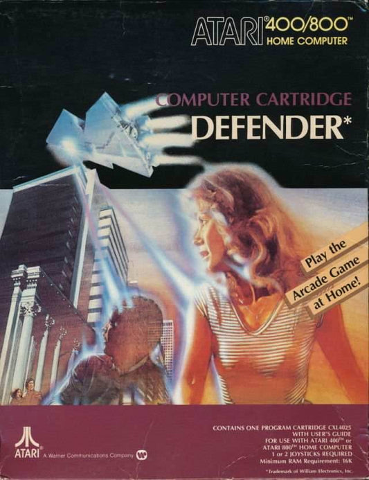 Defender (Atari 400/800) - Game Manual Only