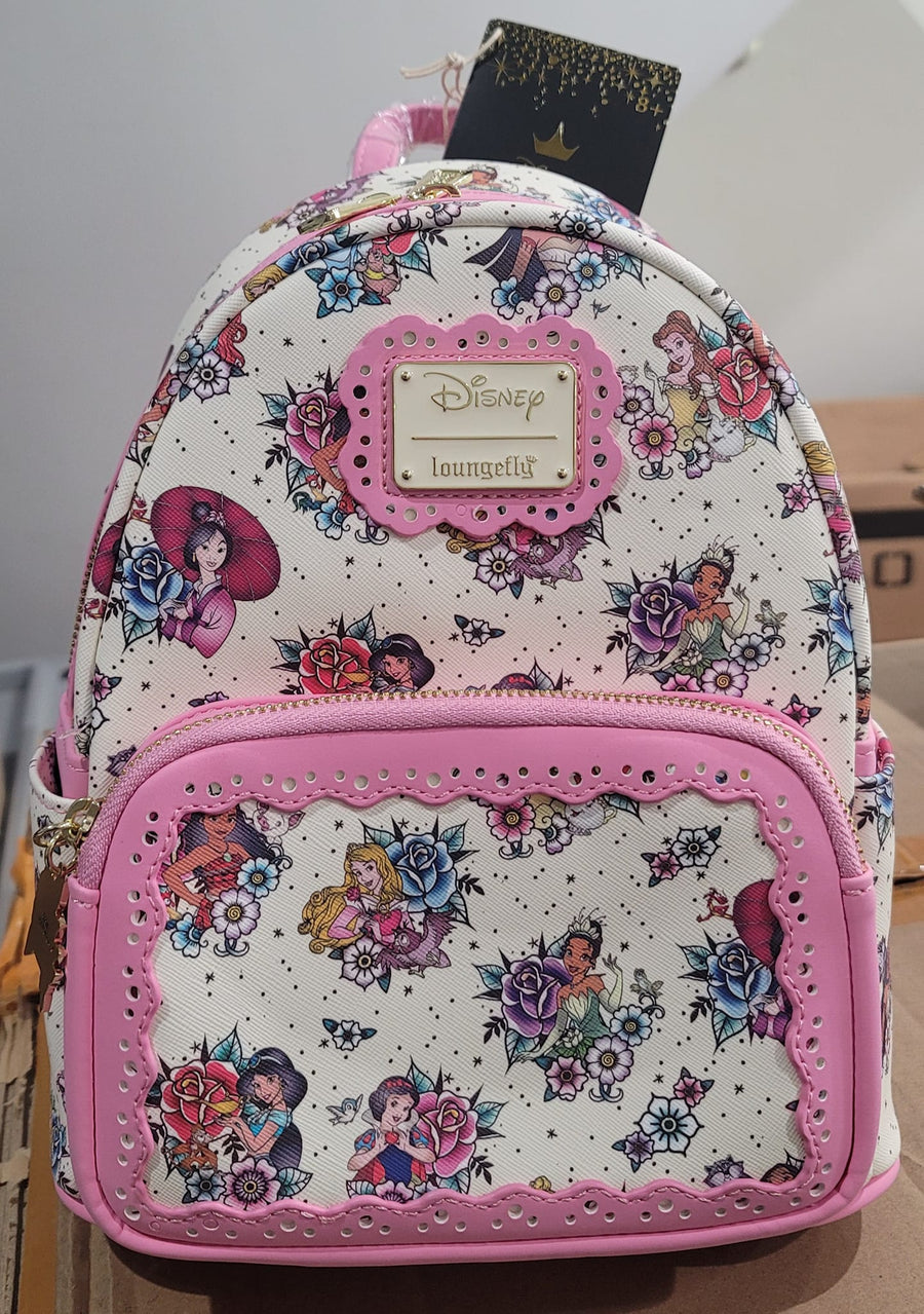 Disney Princess Floral Tattoo Mini Backpack