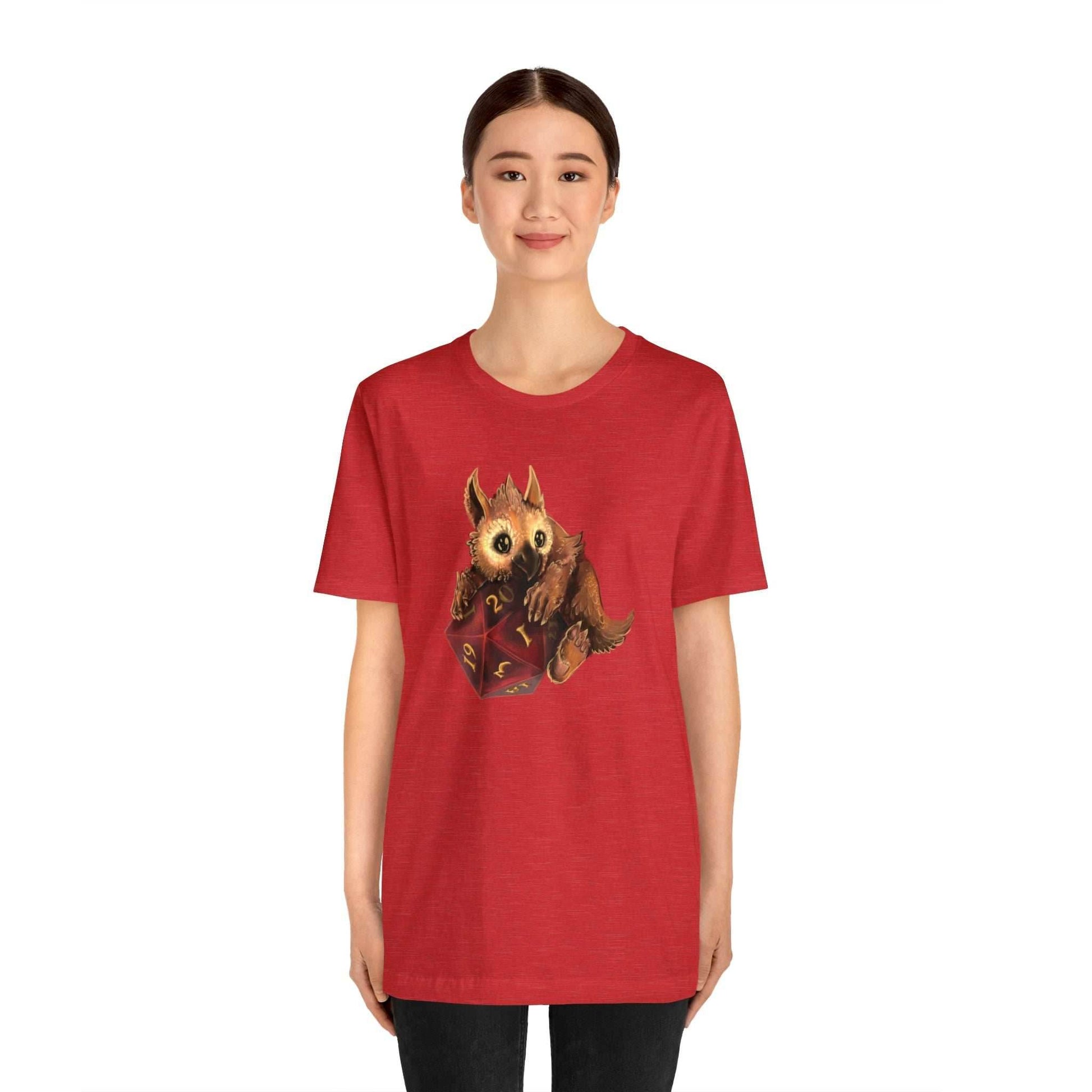 Owliver with High Variance D20 Short Sleeve Tee - Athletic Heather / S