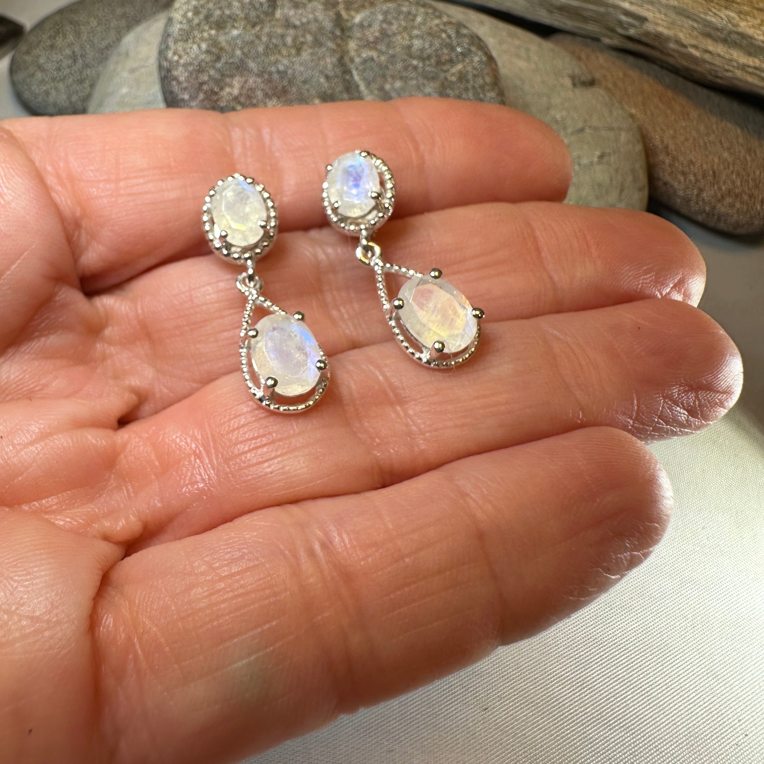 Harlow Moonstone Earrings