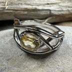Blue Topaz Celtic Knot Ring
