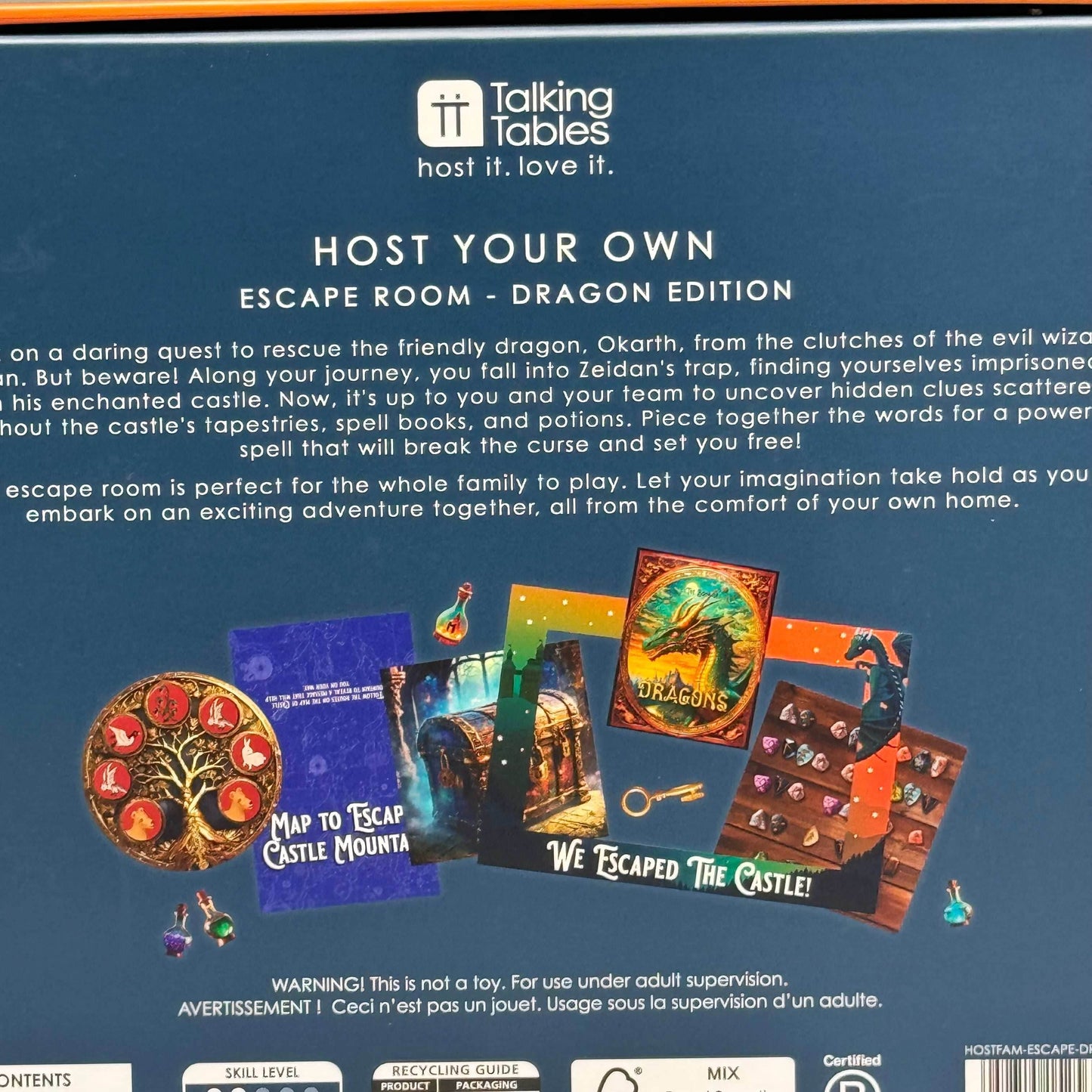 Escape Room Dragon Edition Board Game HOSTFAM-ESCAPE-DRGN - 