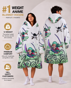 Zoro One Piece Wearable Blanket Hoodie for Kids & Adults | OLM Toys