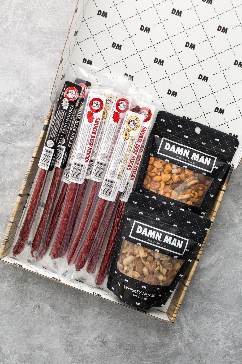 Nuts & Beef Box – High-Protein Snack Gift | Gourmet Beef Sticks & Nut Mixes