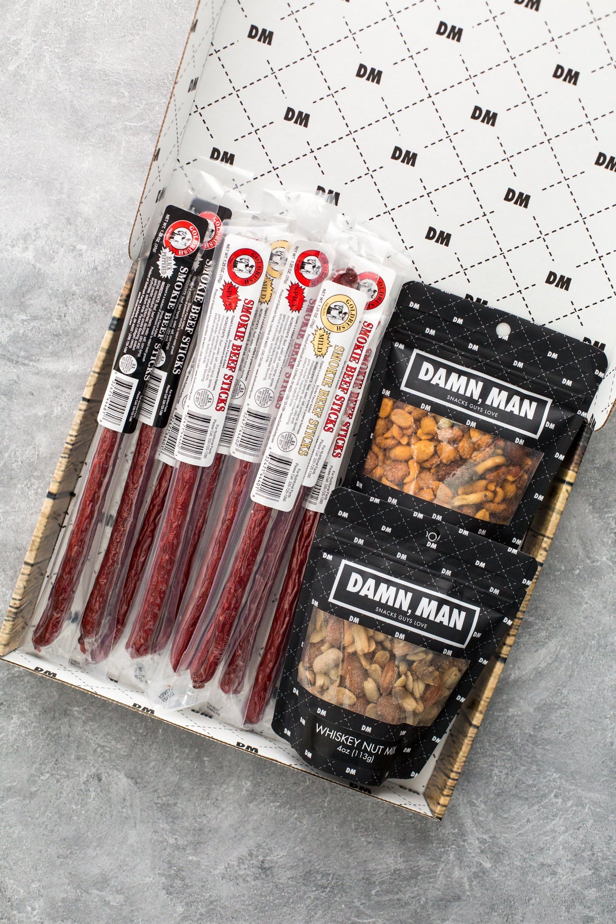 Nuts & Beef Box – High-Protein Snack Gift | Gourmet Beef Sticks & Nut Mixes