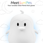LumiPets® Pebbles the Penguin- Children's Touch Night Light