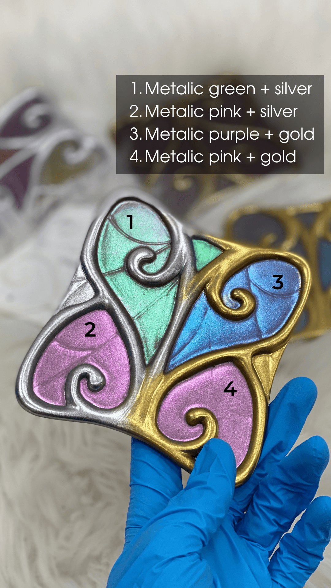 Fairy Armor Custom Colours Set - S / Metalic green + silver