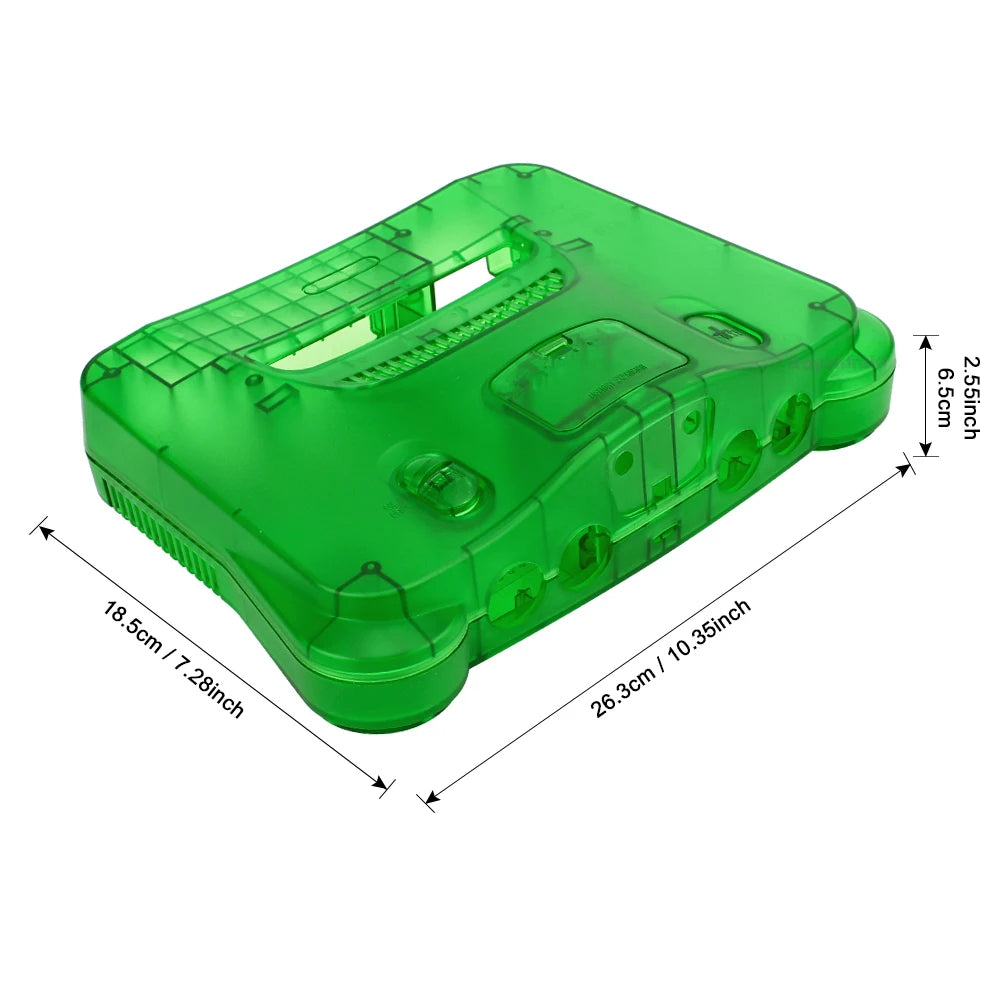 N64 Full Replacement Console Shell Housing Light Green Nintendo 64
