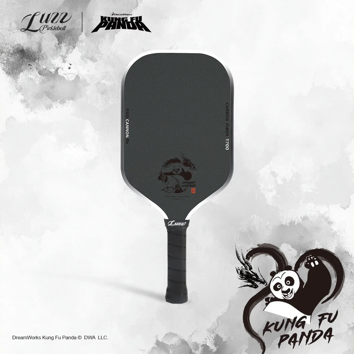 Luzz Kung Fu Panda Cannon Mad Pickler Edition Pickleball Paddle & Cover