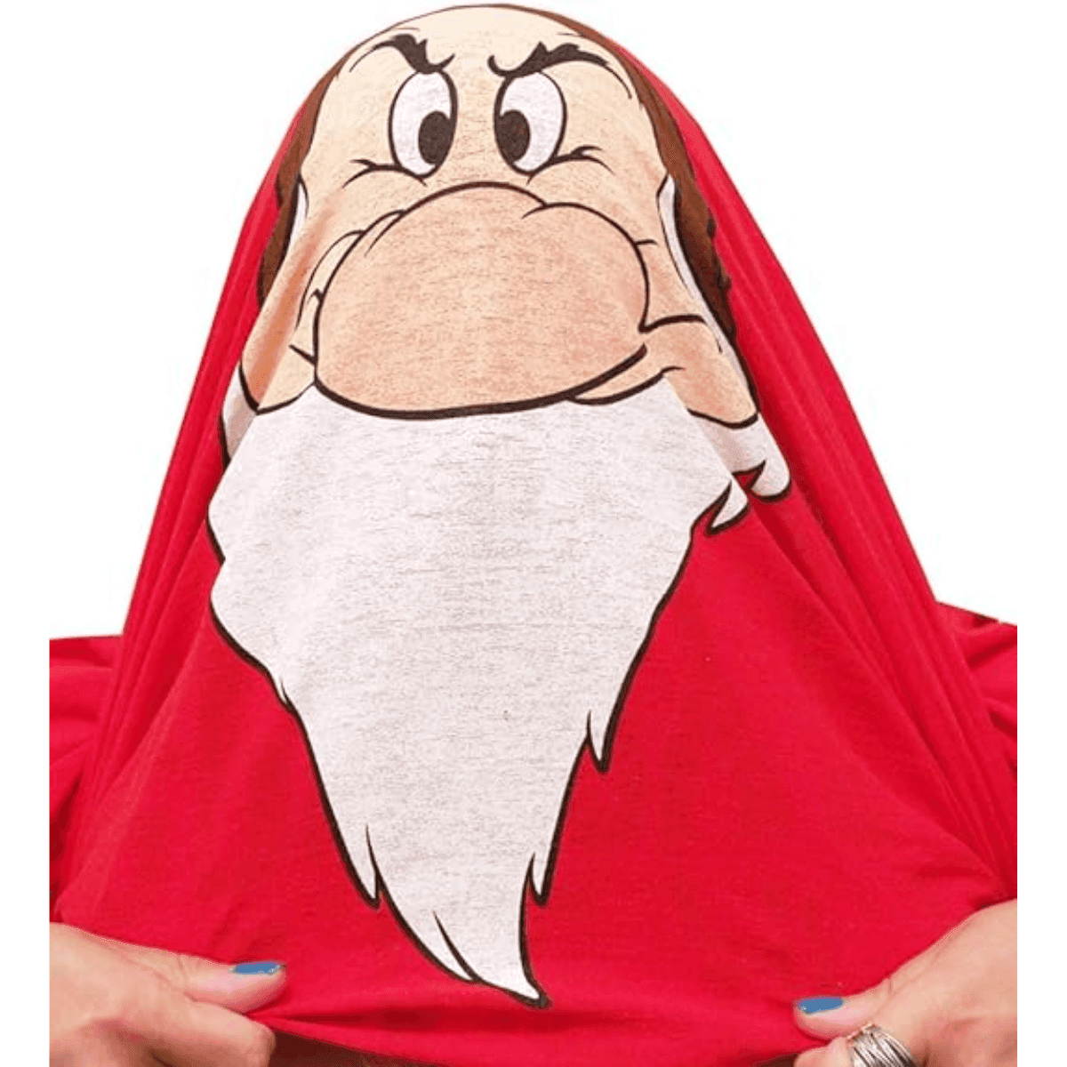 Disney Wanna See Me Act Grumpy Adult Flip Red T-Shirt - S