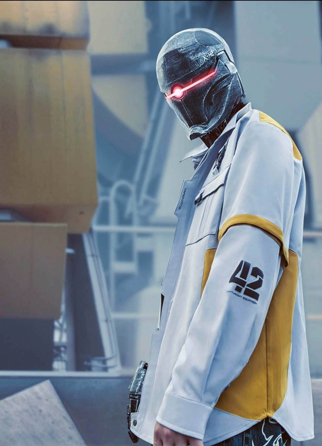 ApeqJ508 Boring Robot Jacket - Grey / S
