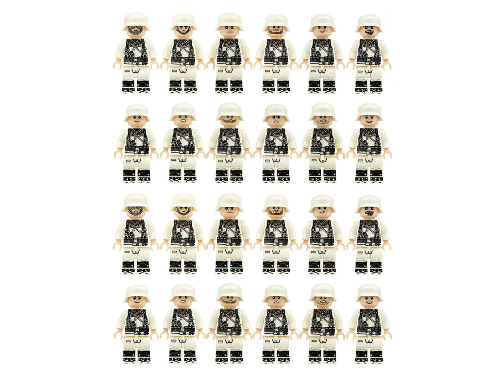 WWII - German Snow Platoon - 24 Man - Mil-Blox