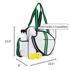 Brooklyn Pickleball Bag - Greenwich Green stripe