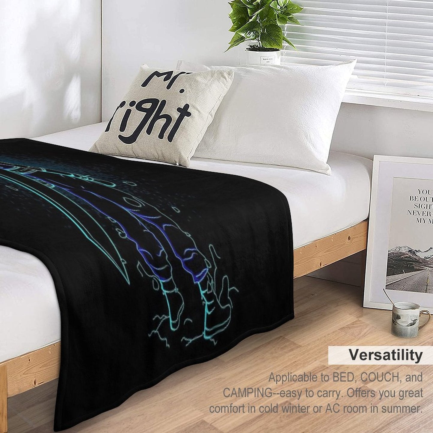 Shadow of Meteor Throw Blanket