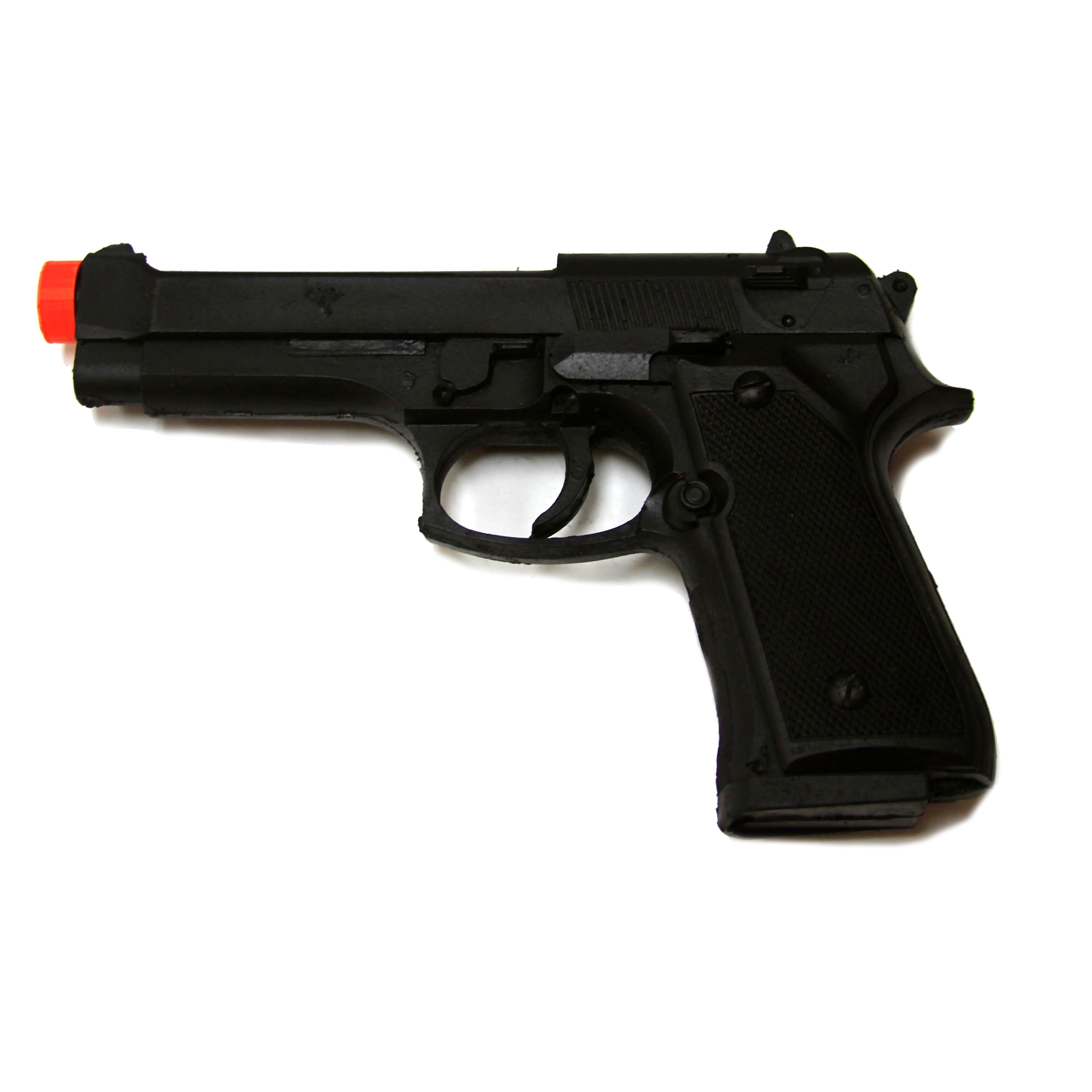 Foam Rubber Beretta 9mm Semi Automatic Style Inert Handgun Prop