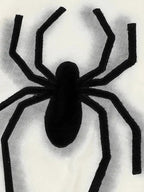 'Mini Spider' Punk Graphic  Spider Crop Top