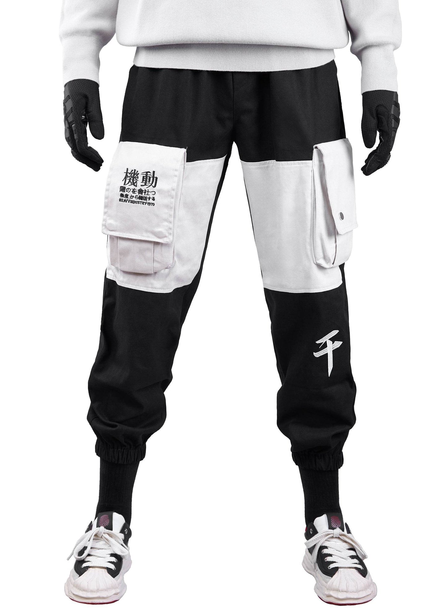 FY821 Japanese Cargo Joggers - Black / S
