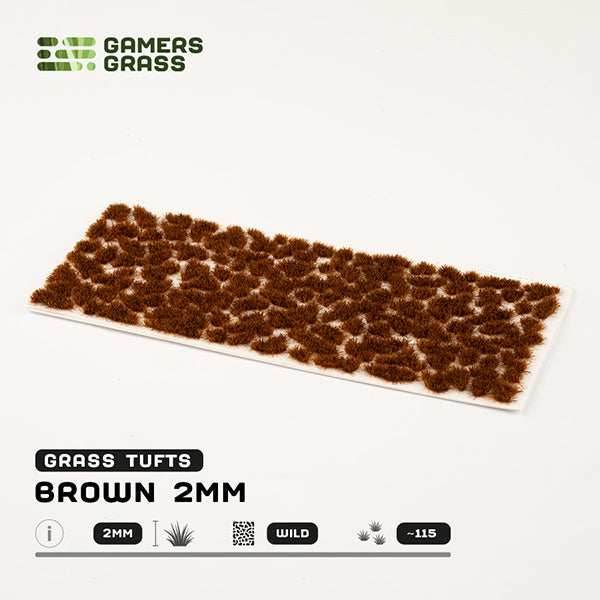 Gamers Grass Tufts: Brown 2mm- Wild - 