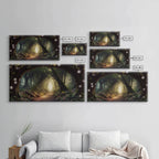 Path Through A Magical Enchanted Fairy Forest, Fantasy Art, Framed Canvas Print, Enchanted Forest Fantasy Art - 10x20 Inches / Gallery Wrap Canvas - Ready To Hang