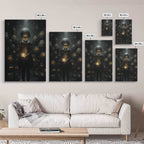 Dark Fantasy Art, Spooky Decor, Goth Decor, Canvas Print, Wall Art, Vertical Print, Dark Wall Art, Video Game Art, Gaming Wall Decor - 8x12 Inches / Gallery Wrap Canvas - Ready To Hang