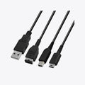 3-in-1 Charging Cable for Handheld Consoles - Role-Players