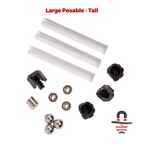 3 Sets Large Posable Magnetic Flight Stands