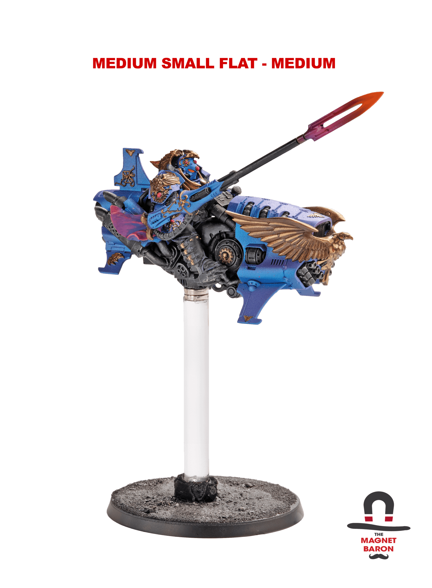 3 Sets Medium Small Flat Magnetic Flight Stands