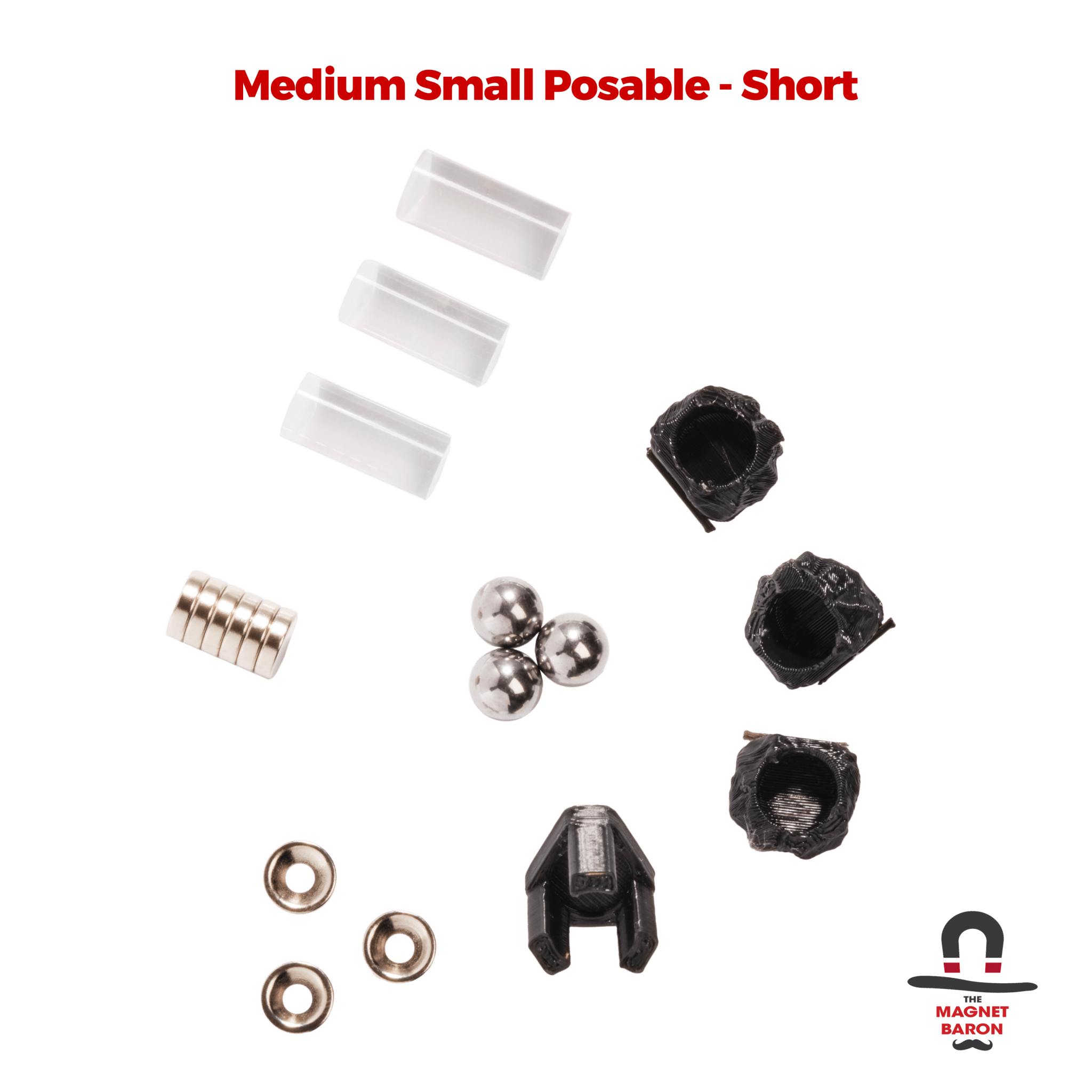 3 Sets Medium Small Posable Magnetic Flight Stands