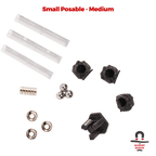 3 Sets Small Posable Magnetic Flight Stands
