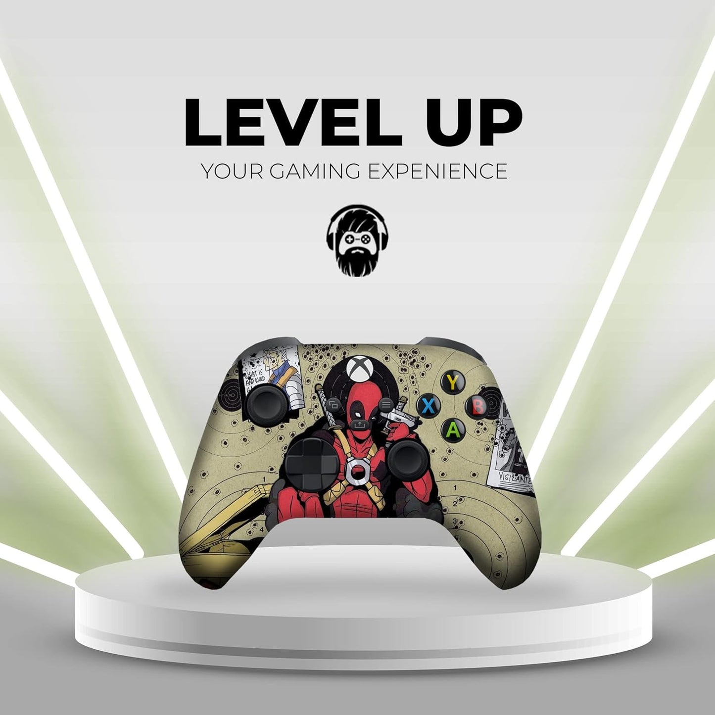 Z Deadpool Headshot Custom Wireless Xbox Controller – Compatible with Xbox One & Series X/S