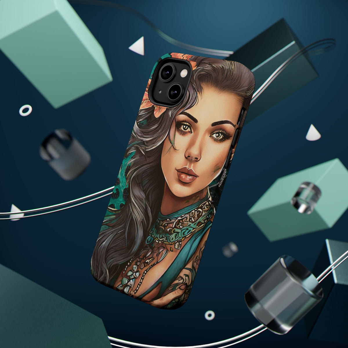 Vibrant Beauty Magnetic Tough Phone Case