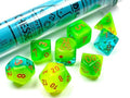 Gemini® Polyhedral Plasma Green-Teal/orange Luminary™ 7-Die Set - 