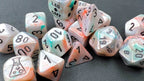 Lustrous® Polyhedral Sea Shell/black Luminary™ 7-Die Set (with bonus die) - 