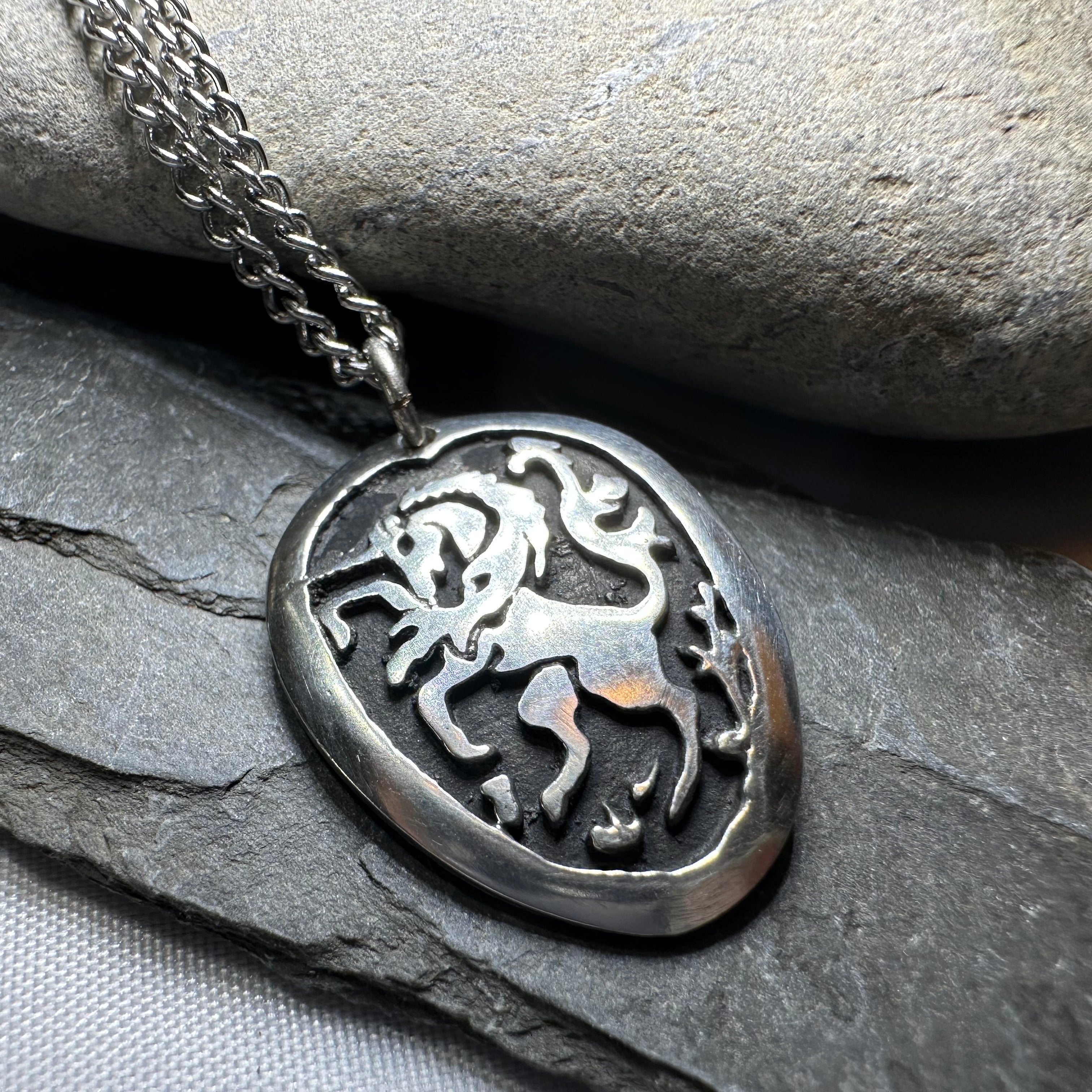 Unicorn of Scotland Pewter Necklace