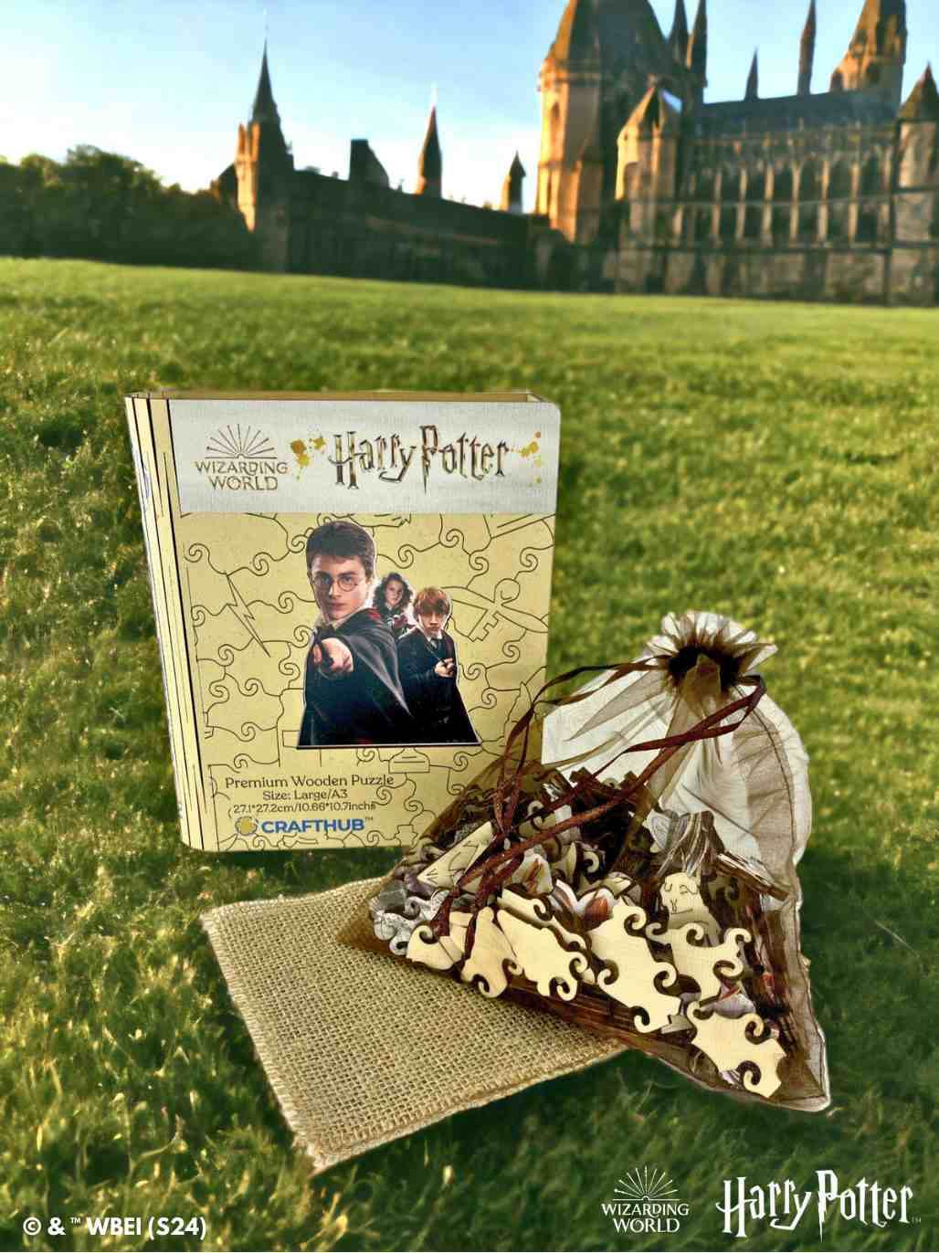 Harry Potter - The Wizarding Friends Wooden Jigsaw Puzzle - A4 + Wooden Gift Box