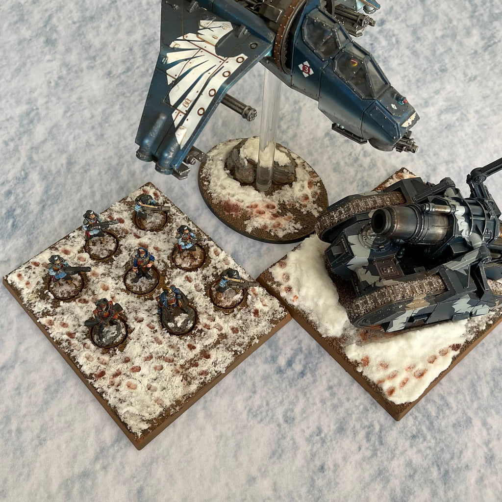 30x22" Double-Sided 'Cracked Earth' + 'Snow' F.A.T. Mat Battle Gaming Mat