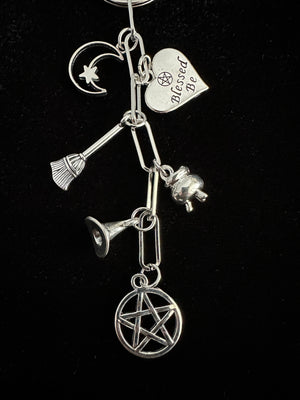 Witchy Bag Charm Keychain