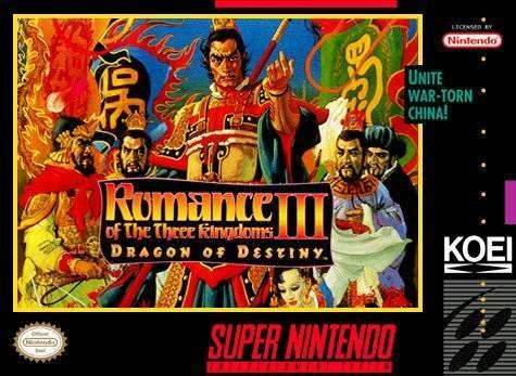 Romance of the Three Kingdoms III Dragon of Destiny (Super Nintendo) - Game Manual Only