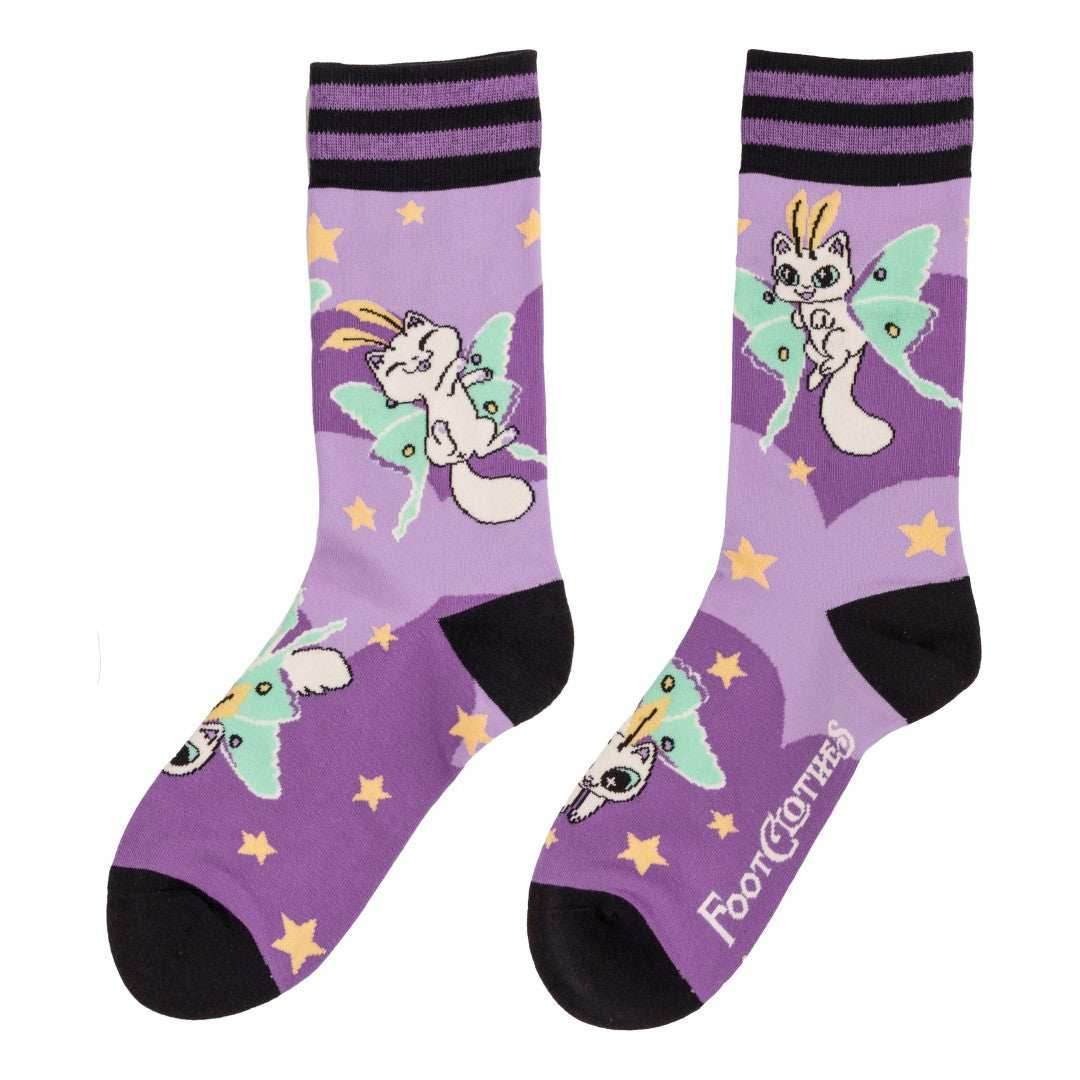 Kitty Moths Crew Socks - 