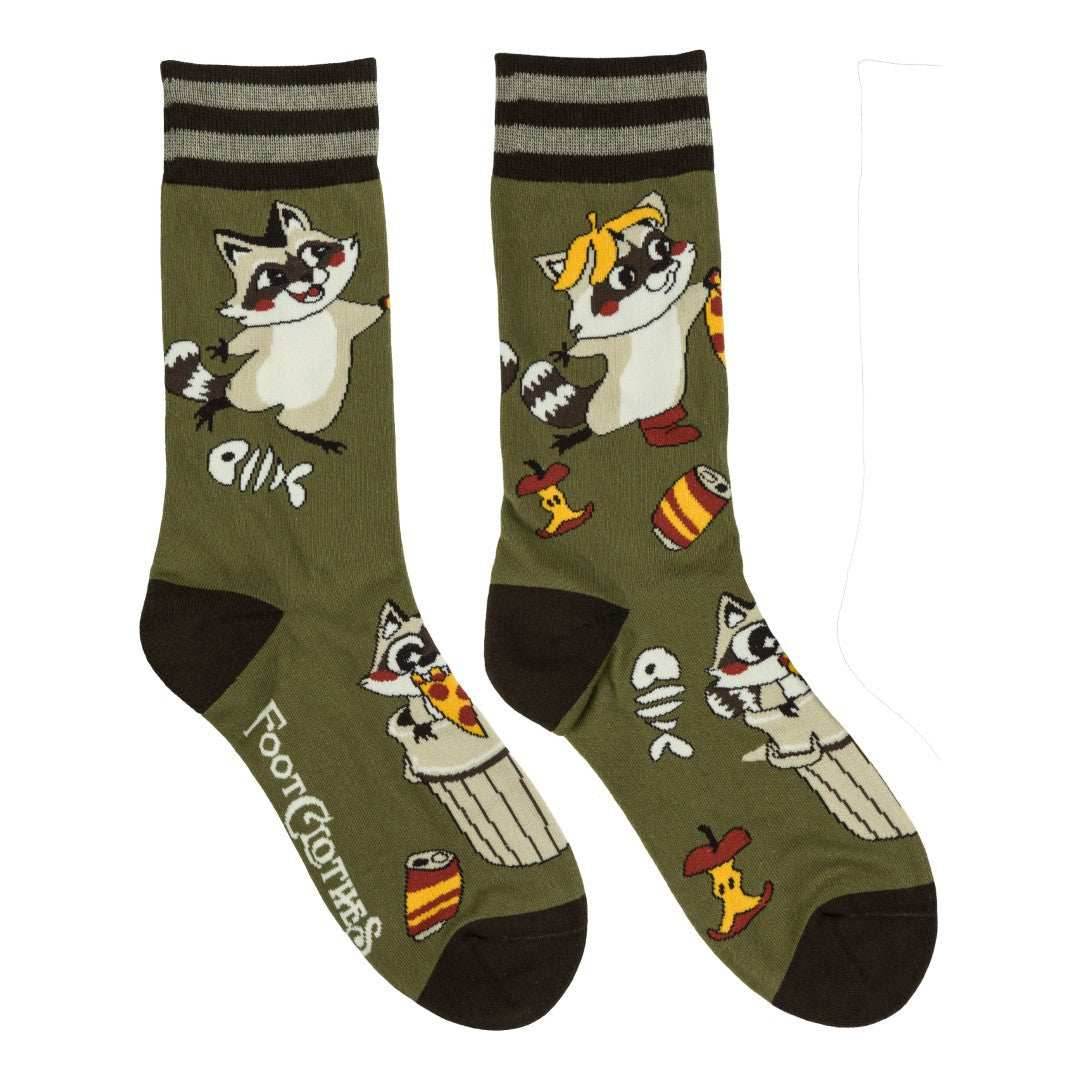 Trash Panda Pizza Party Crew Socks - 