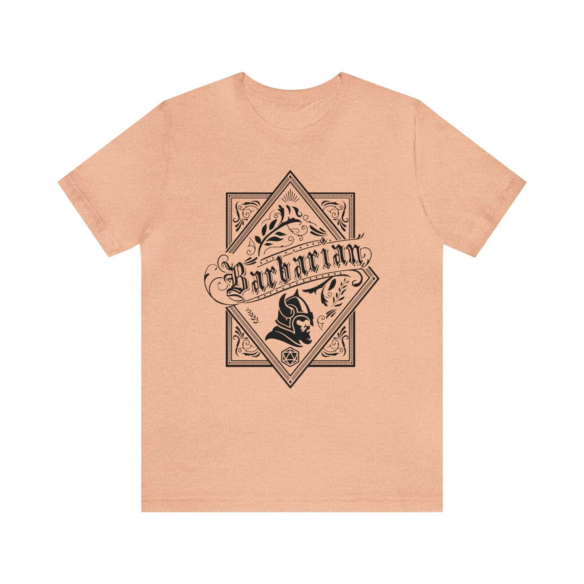 Barbarian Class Shirt - Heather Peach / S