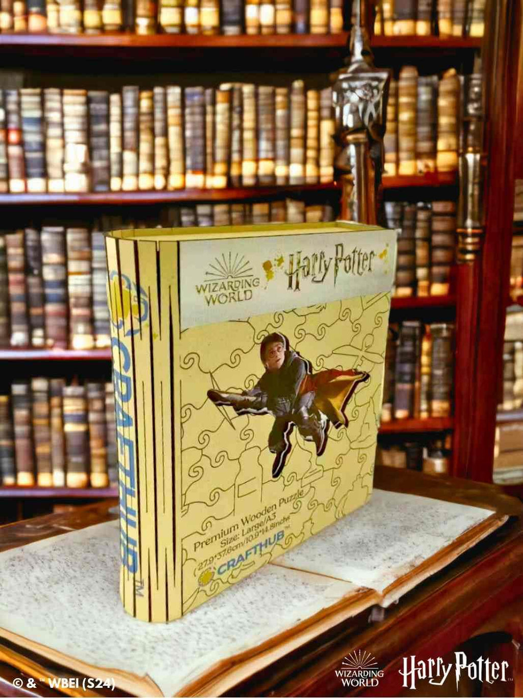 Harry Potter Quidditch Wooden Jigsaw Puzzle - A4 + Wooden Gift Box