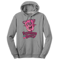 Franken Berry Monster Cereal Mascot Hooded Sweatshirt - Oxford Gray