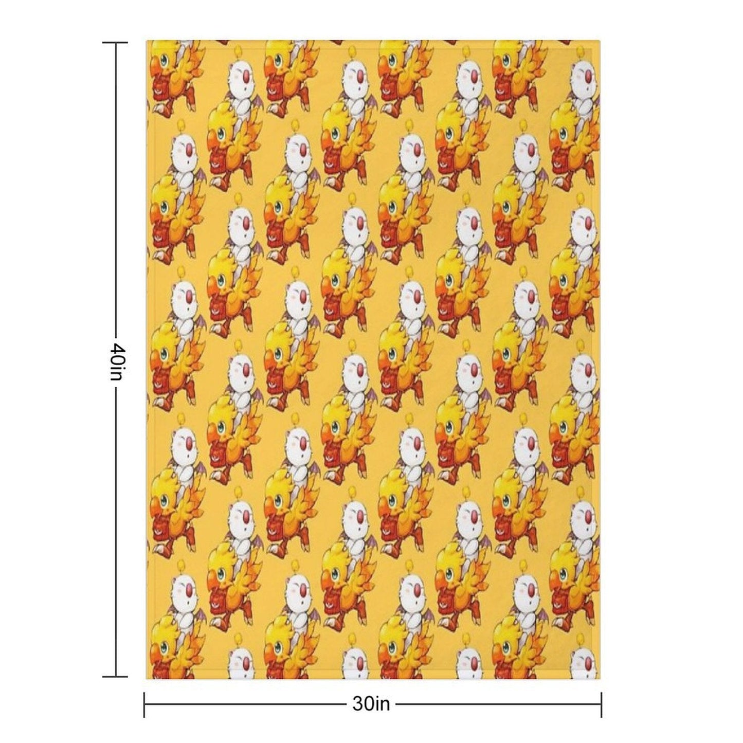 Chocobo & Moogle Final Fantasy Throw Blanket