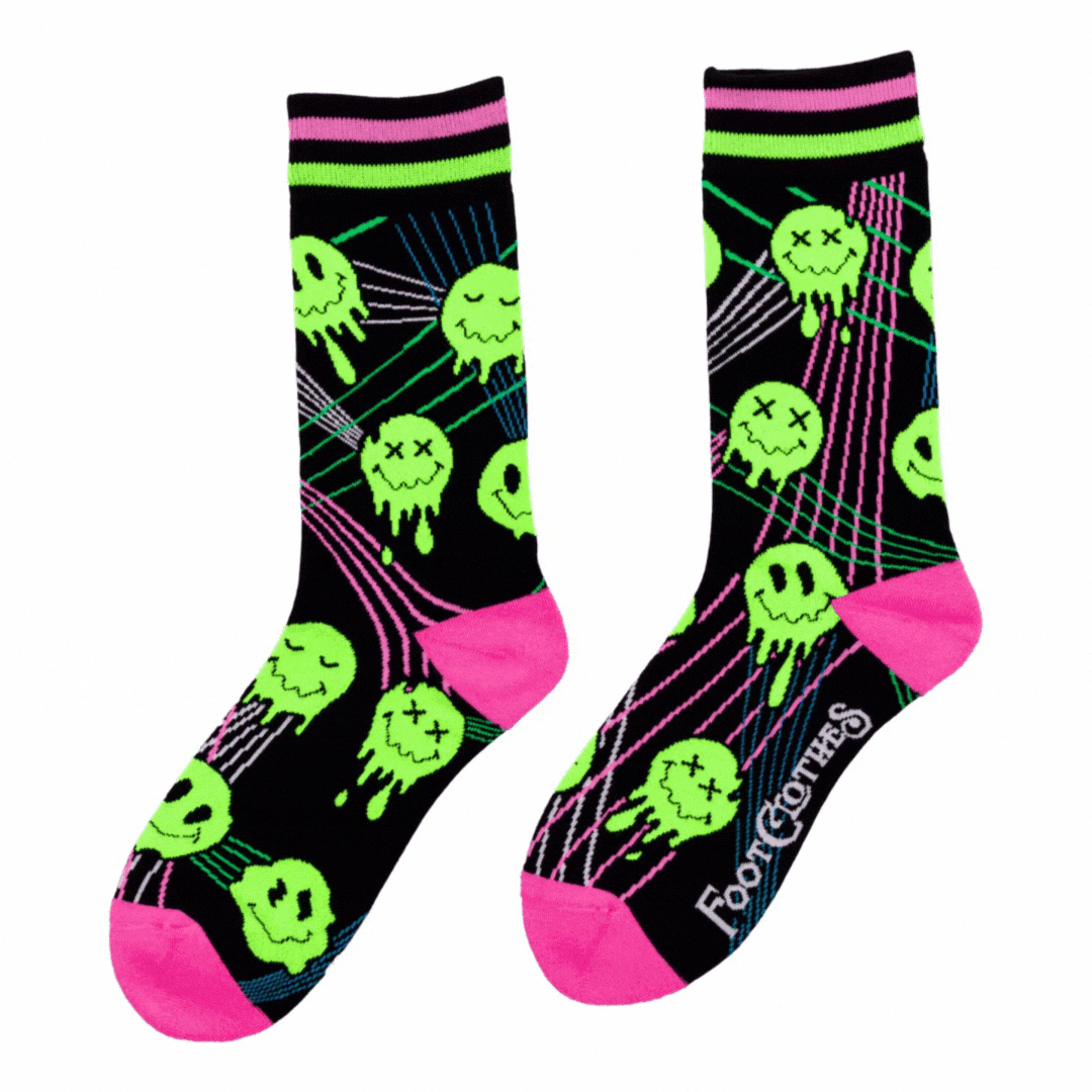 Laser BassFace Melt Supreme Crew Socks - 