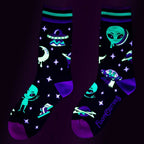 Spaced Out Alien Crew Socks - 