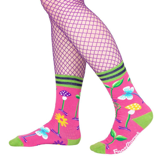 Trippy Clippies Crew Socks - 