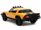 1977 Chevrolet Camaro Off-Road Version "Bumblebee" Yellow Metallic with Black Stripes and Transformers Logo Diecast Statue "Transformers: Rise of the Beasts" (2023) Movie "Hollywood Rides" Series 1/24 Diecast Model Car by Jada
