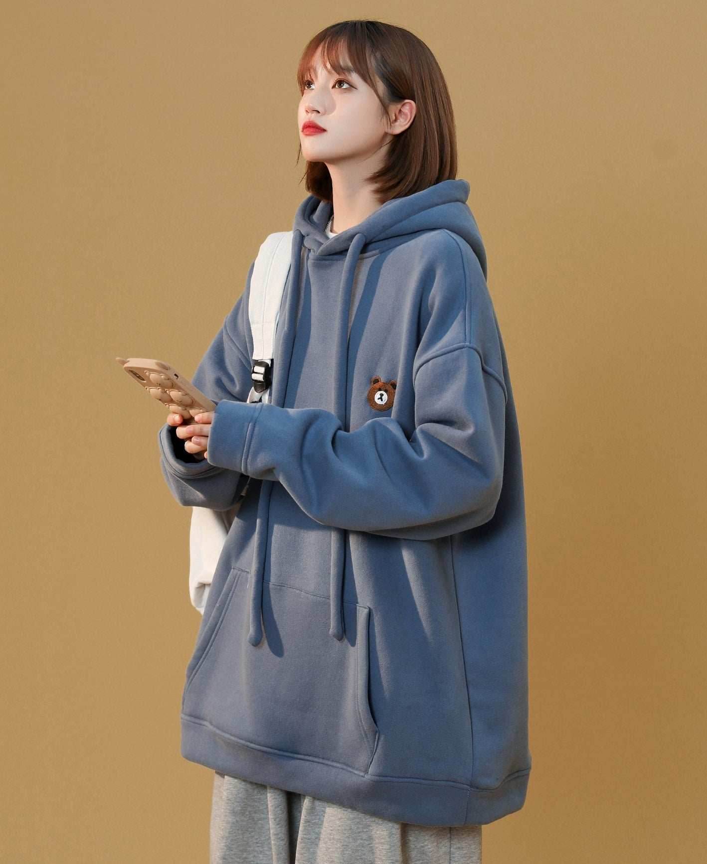 Women's Classic Teddy Hoodie - Apricot / S