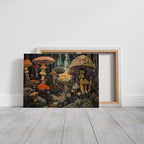 Enchanted Mushroom Forest: Mystical Fantasy Canvas Wall Art